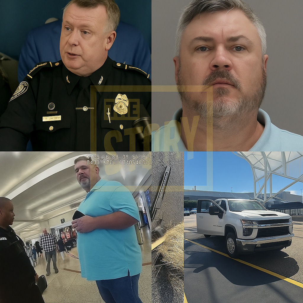 Law enforcement at Hartsfield-Jackson Atlanta International Airport arrest scene