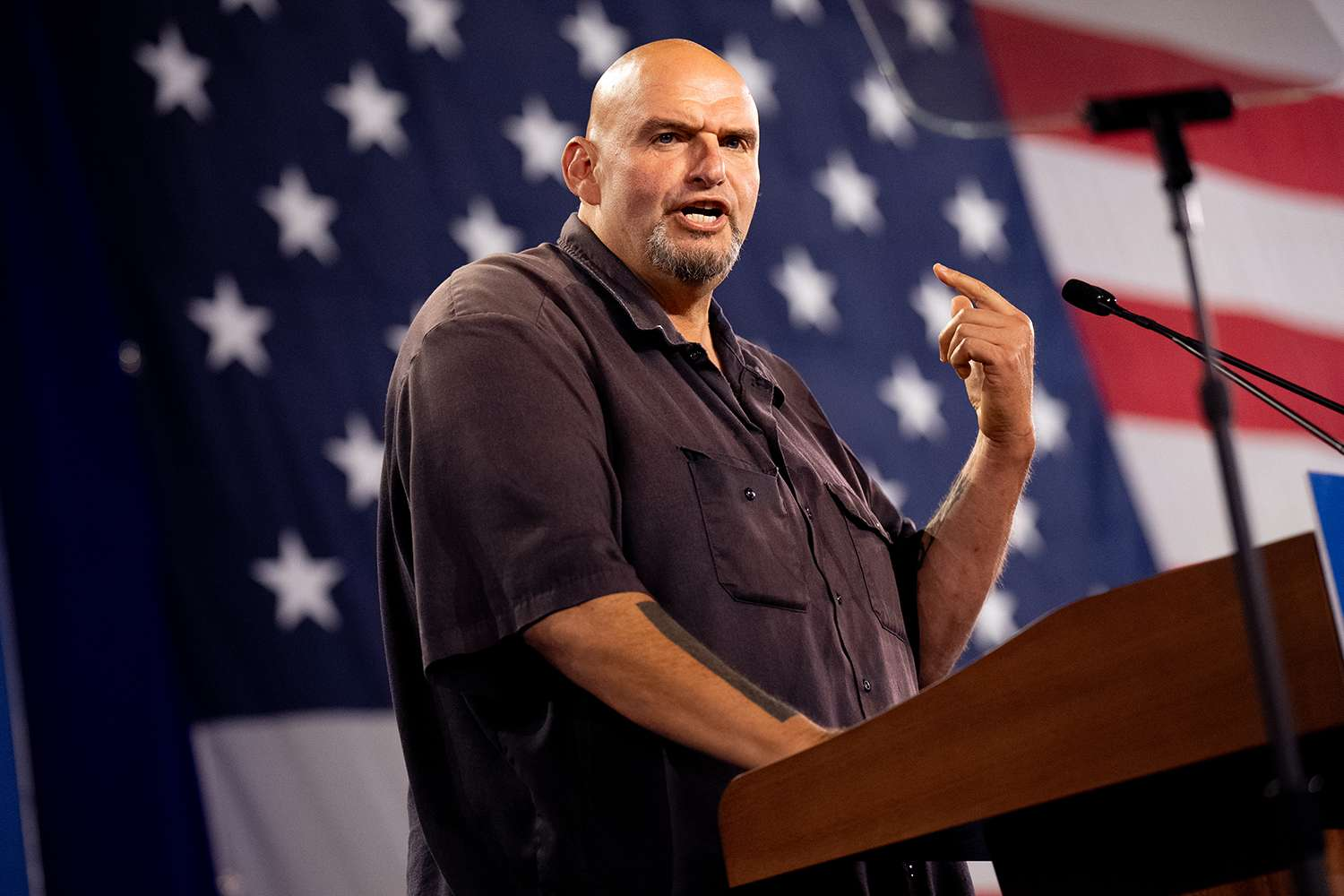 Sen. John Fetterman Hospitalized After Fall in Pittsburgh