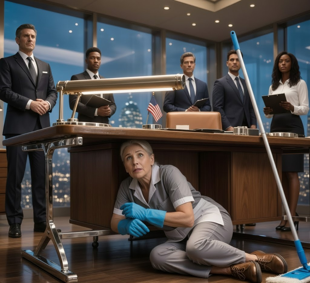 My Husband Kicked Me Out, So I Took a Cleaning Job at His Company — Everyone Looked Down on Me Until One Day His Secretary, Eyes Filled With Tears, Asked Me the Question That Changed Everything