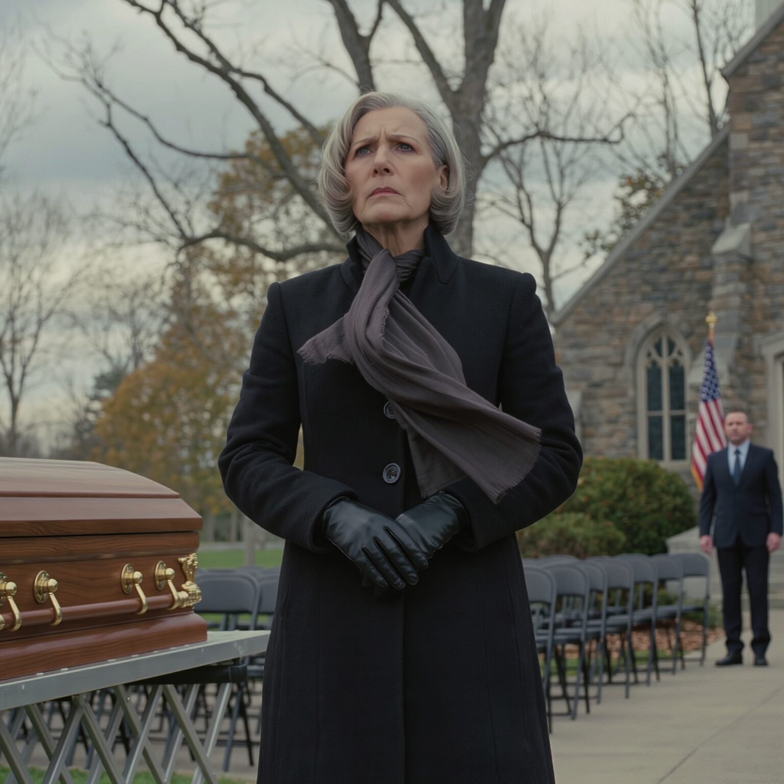 At My Husband’s Funeral, Not a Single One of Our Children Showed Up — Five Empty Chairs Remained While I Still Chose Grace