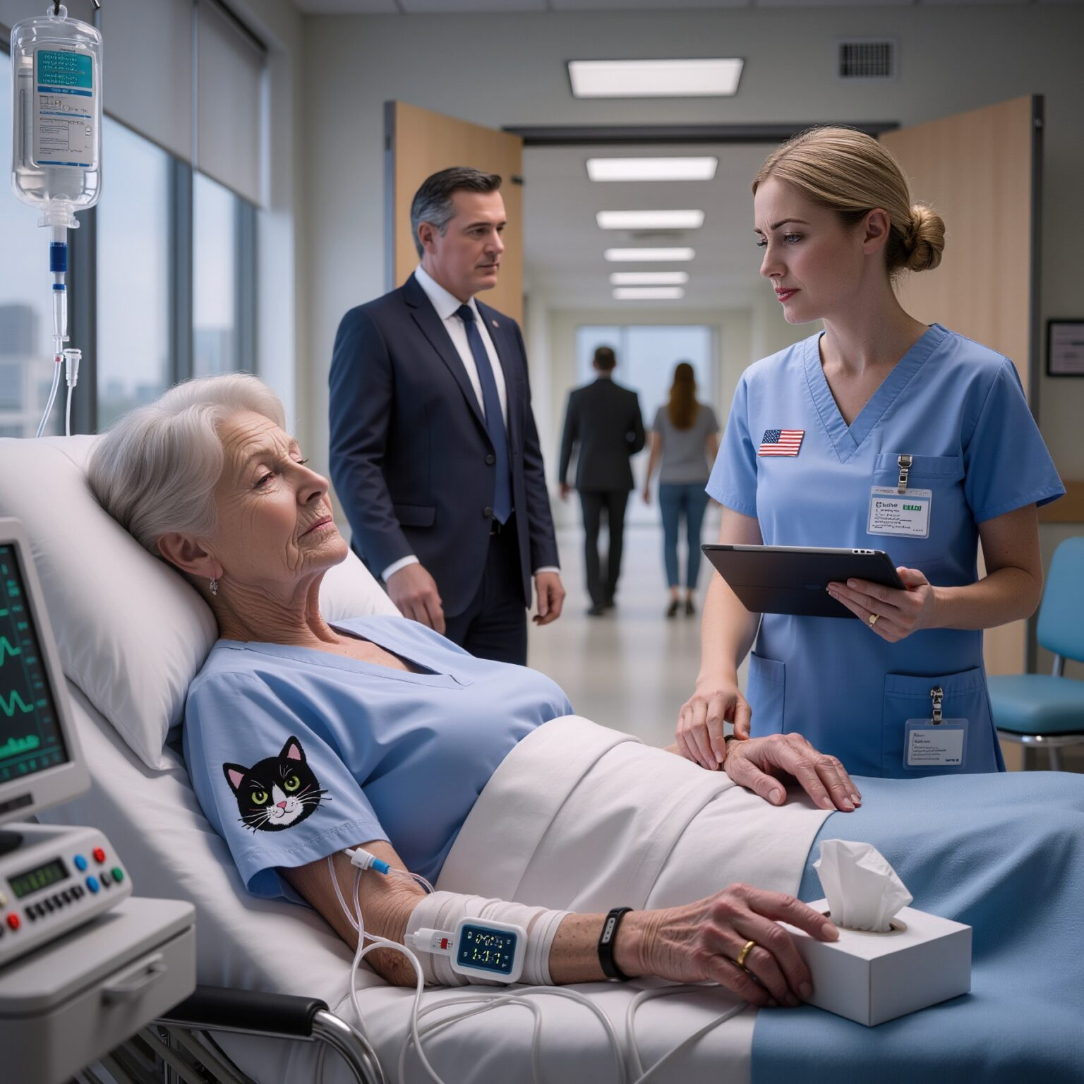 I Woke Up From Surgery Alone — The Nurse Said My Children Left Because “The Parking Was Too Expensive.” I Started Sobbing — Then a Tall Man in a Suit Walked In and Gently Held My Hand…