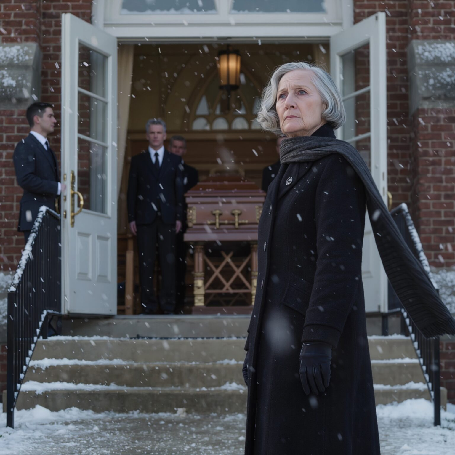 At My Husband’s Funeral, No One Came Except Me — My Children Chose Parties Over Saying Goodbye to Their Father, and I Stood Alone in the Cold Wind, Staring at Row After Row of Empty Chairs… Until Something Unexpected Happened