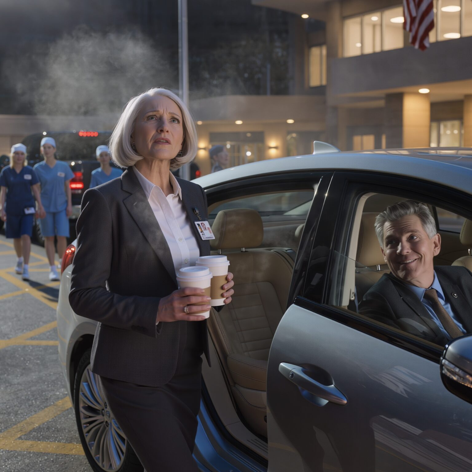 After My Husband Passed Away, I Took a New Job — Every Night the Same Rideshare Driver Took Me Home and I Always Brought Him Coffee… Until One Night He Drove Past My Street and Said, “Your Next Chapter Starts Here.”