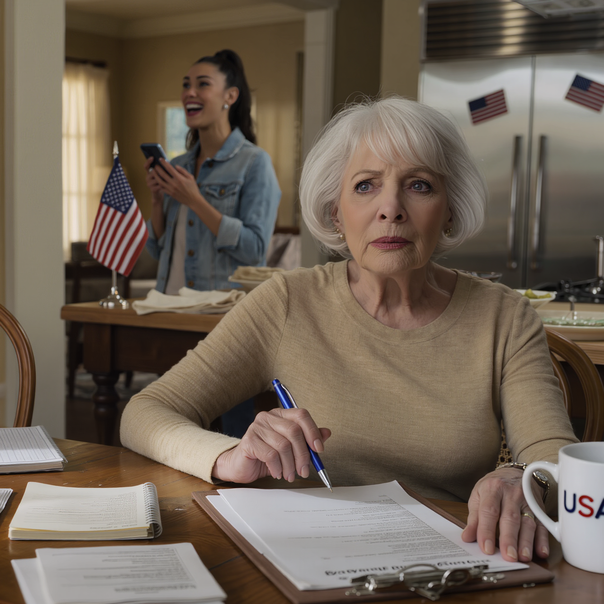 Sitting in My Kitchen, I Was Signing the Final Invoices for My Granddaughter’s $80,000 Wedding — Until I Overheard Her Tell a Friend, “If Grandma Would Just Disappear Before the Big Day…”