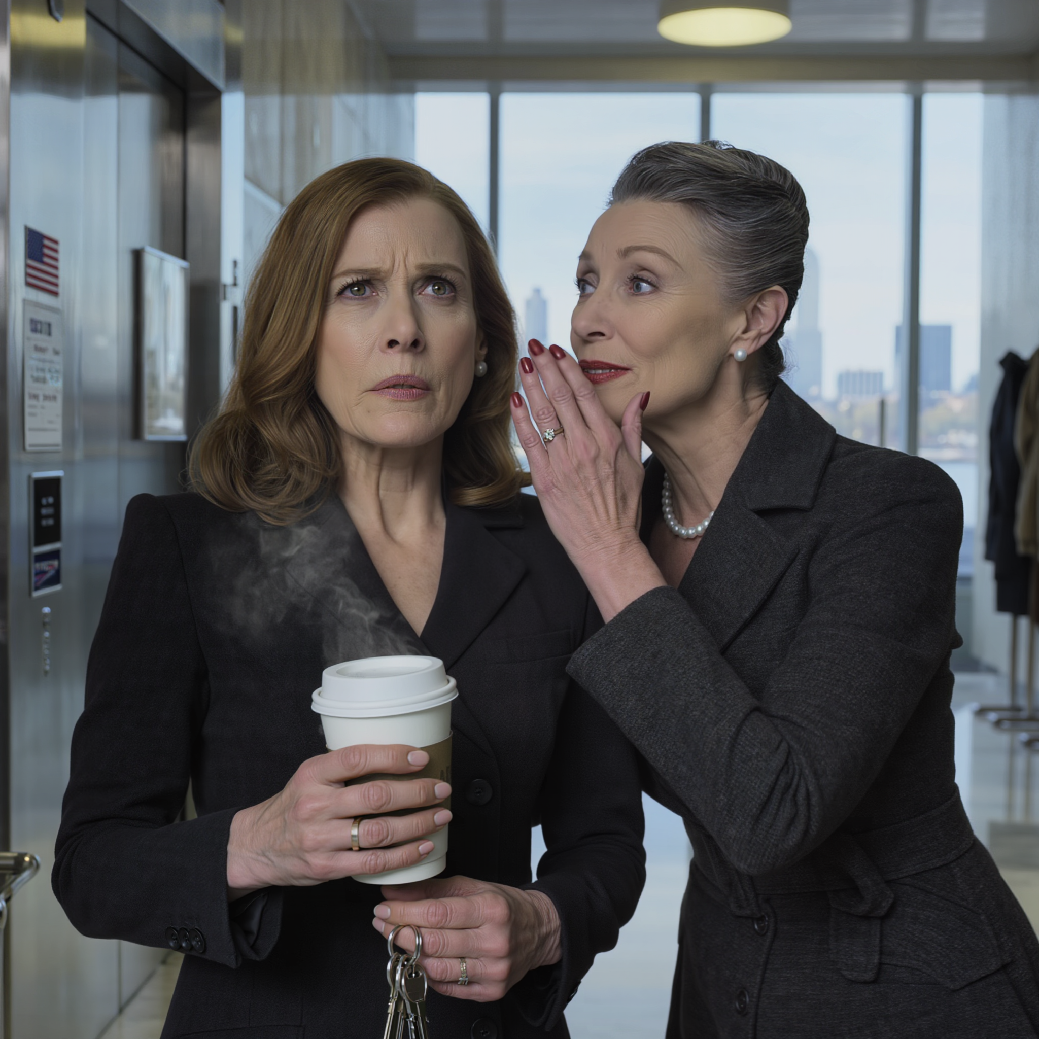 My Neighbor Stopped Me at the Elevator and Whispered, “Do You Know Who Comes to Your Apartment Every Tuesday Afternoon?” — I Thought She Was Just Gossiping Until I Installed a Hidden Camera and Saw My Own Mother Holding a Spare Key I Never Gave Her.