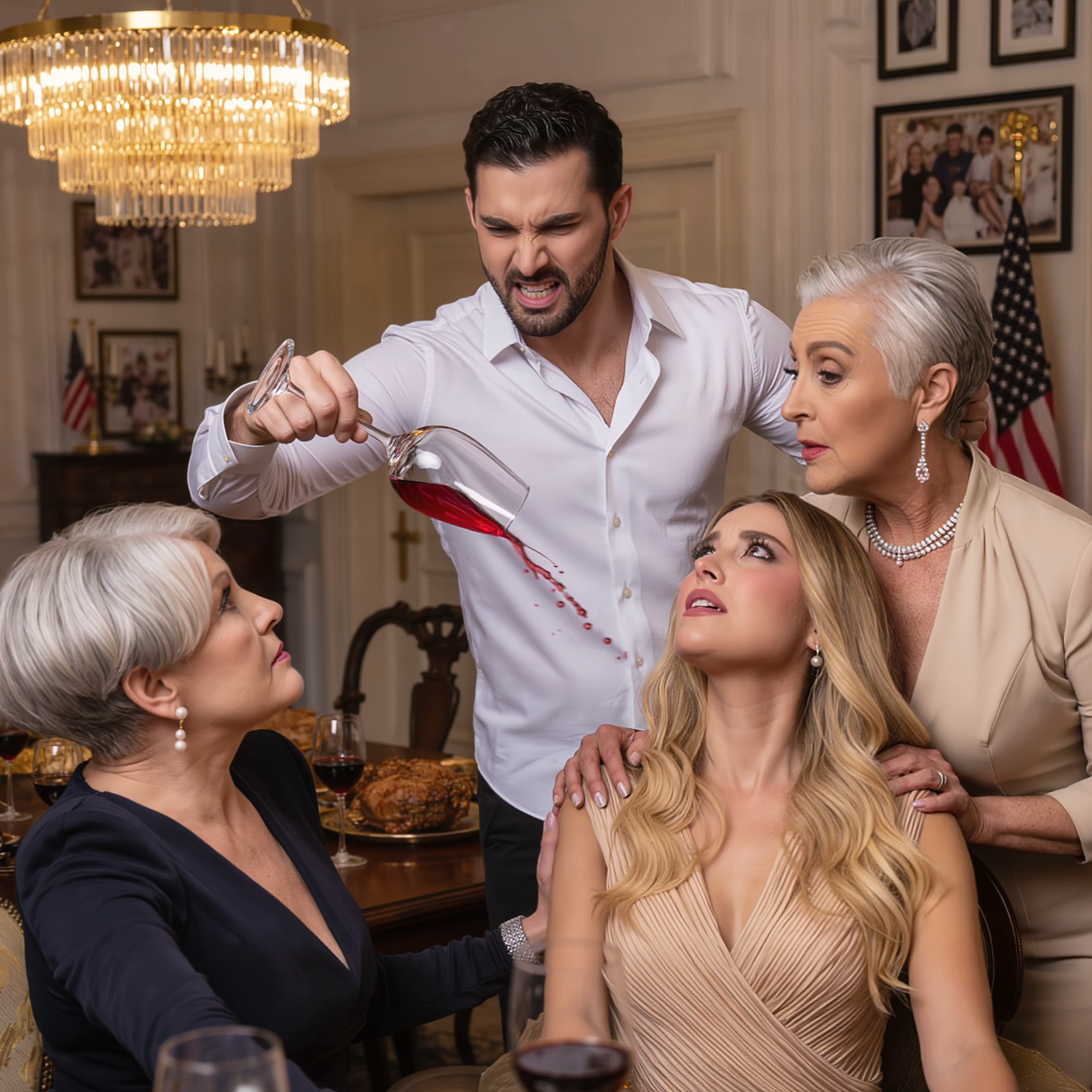 At My Daughter’s Dinner Table, Her Husband Repeatedly Slapped Her Across the Face Right in Front of Me — Her Mother-in-Law Clapped and Praised Him: “She Needed to Be Taught a Lesson!” I Didn’t Scream. I Just Made One Phone Call That Toppled Their Entire World.