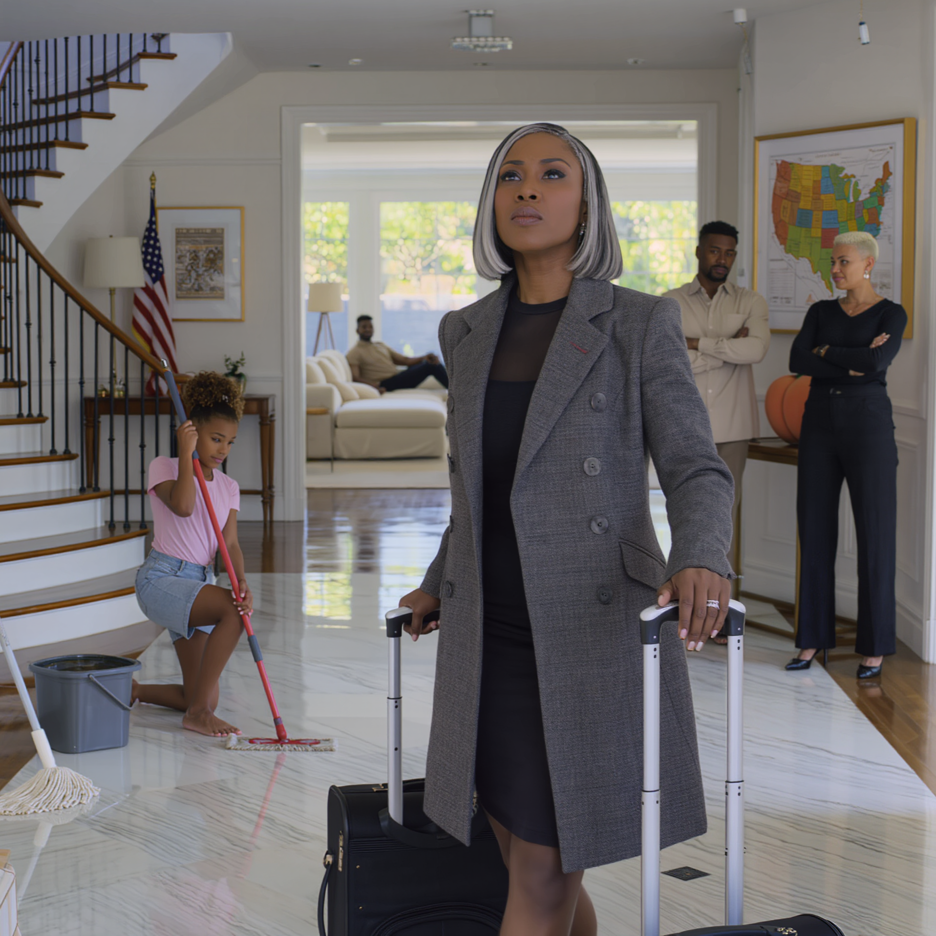 After 15 Years Running My Business in England, I Returned to Georgia and Discovered My Daughter Was Living Like a Maid in the $4 Million Mansion I’d Left Her — She Looked Older Than Her Years, and When She Saw Me, She Dropped Her Broom and Whispered: “Please Don't Tell Him You're Here.”