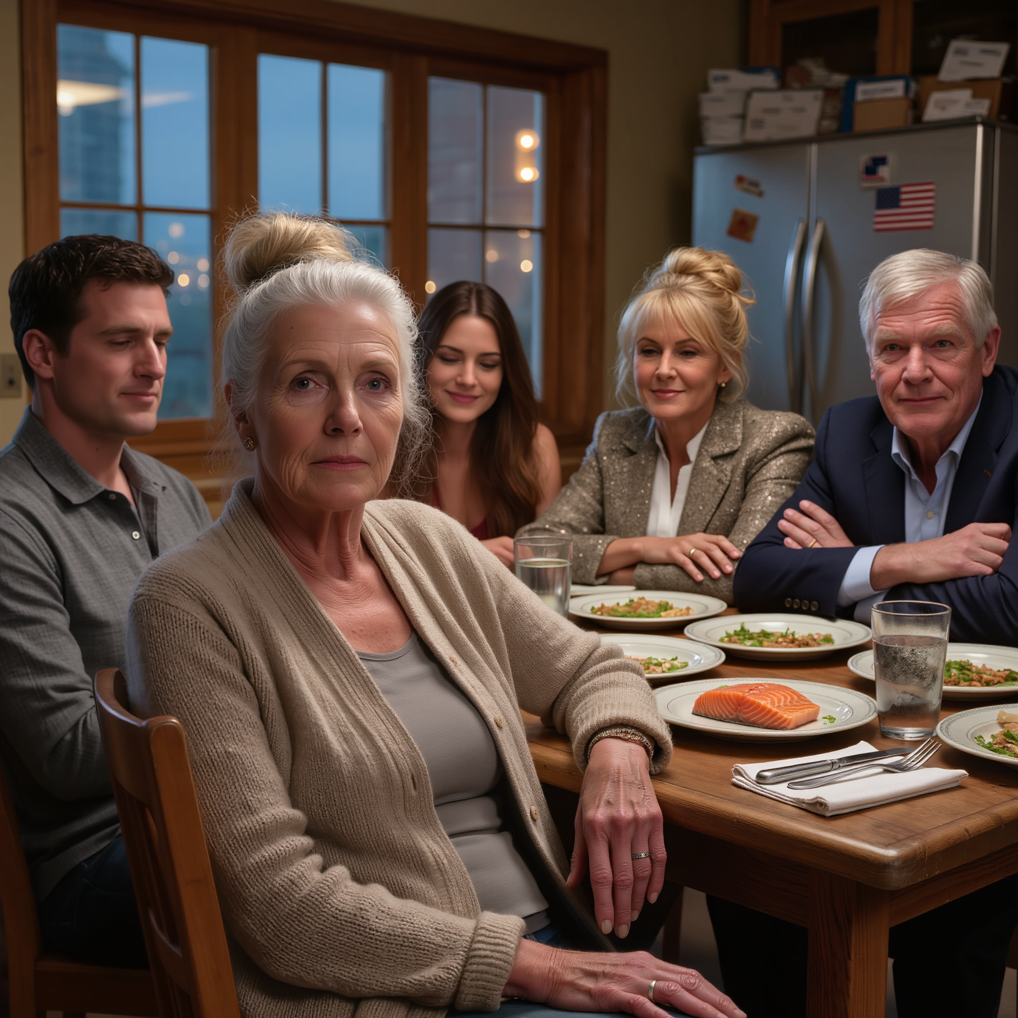 I Never Told My Son I Make $30,000 a Month — I Still Drive an Old Car and Live Like an Ordinary Person. When He Invited Me to Dinner at His Wife’s Place, I Decided to Pretend I Was Poor. The Moment I Sat Down, His Wife Smirked and Handed Me a Plastic Plate and a Cleaning Rag.