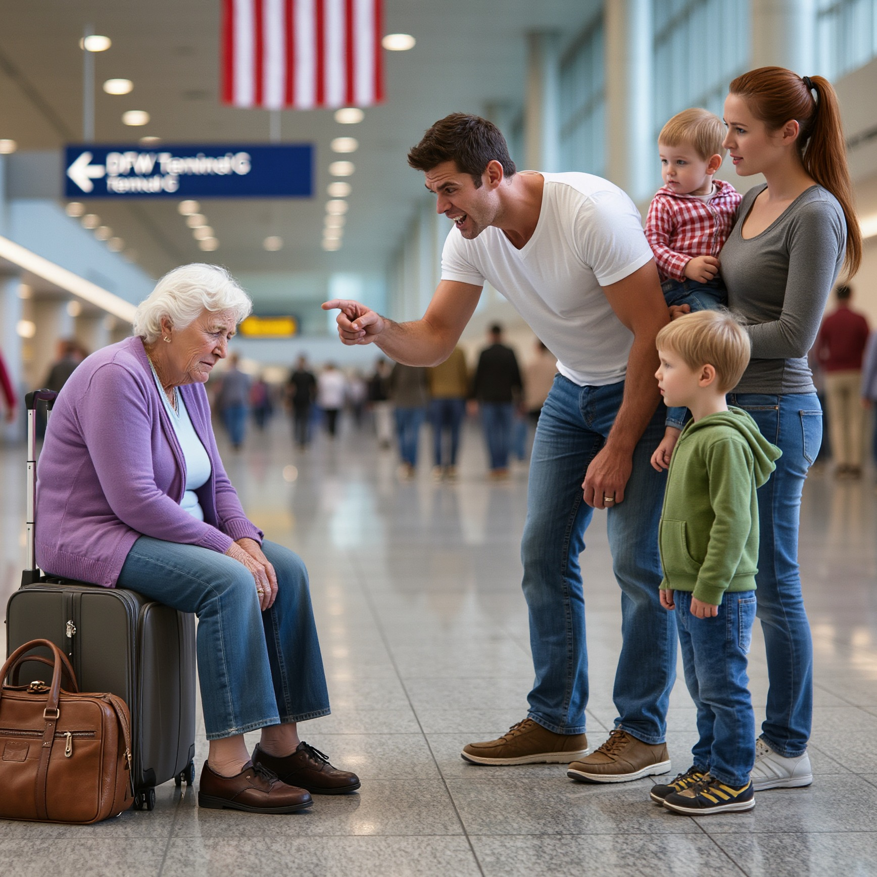 My Son Dropped Me Off at the Airport, Saying It Was So I Could Go Visit My Aunt in Ohio. But I Had No Ticket, No Luggage—Just My House Keys and an Old Family Photo. At a Cafe, I Watched the Local News and Saw Him Standing in Front of My House, Telling a Reporter That I Had “Passed Away Peacefully” and the Estate Sale Would Begin at Noon.